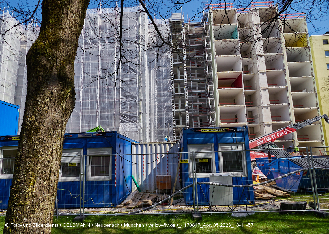 05.04.2023 - Baustelle Kurt-Eisner-Straße in Neuperlach